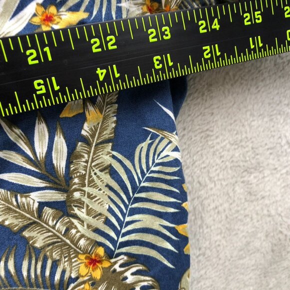 Lee Mens Hawaiian Shirt Size XXL Short Sleeve Tropical Floral Navy Casual Stretc - Picture 4 of 9